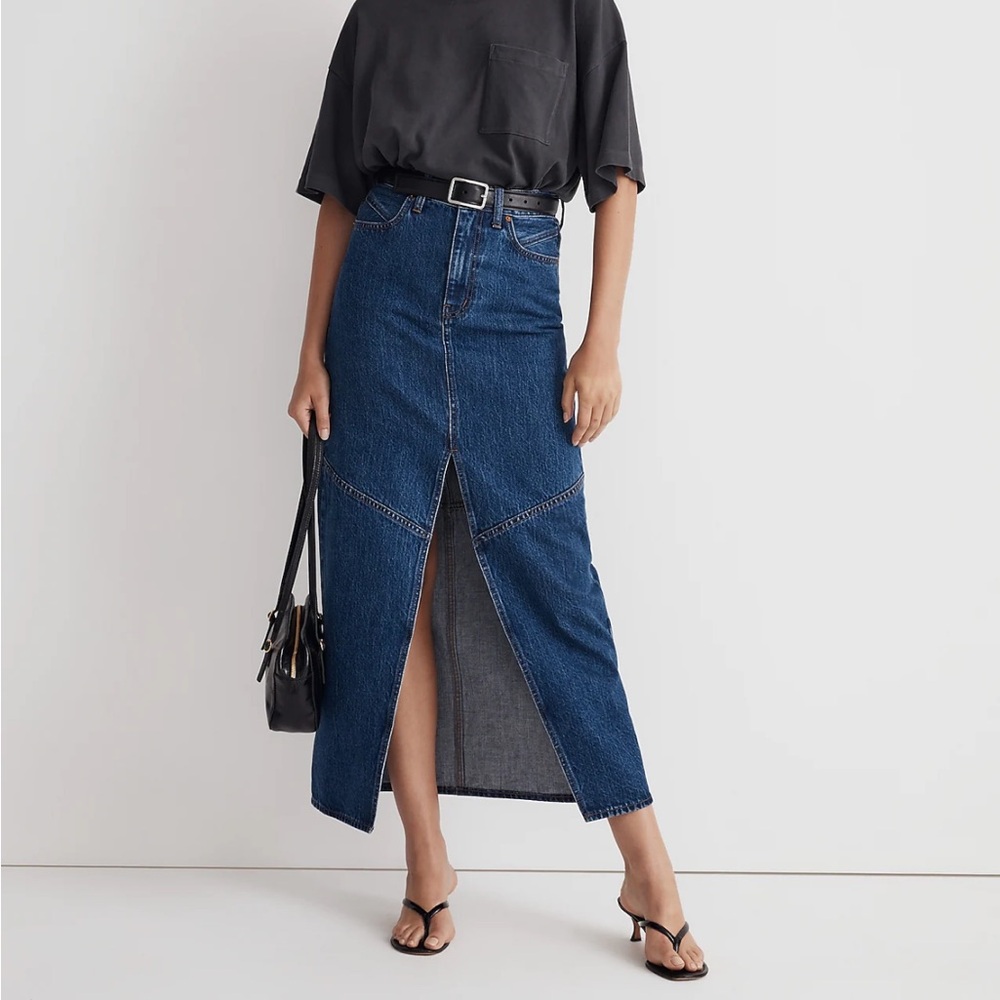 Madewell Denim Maxi Skirt